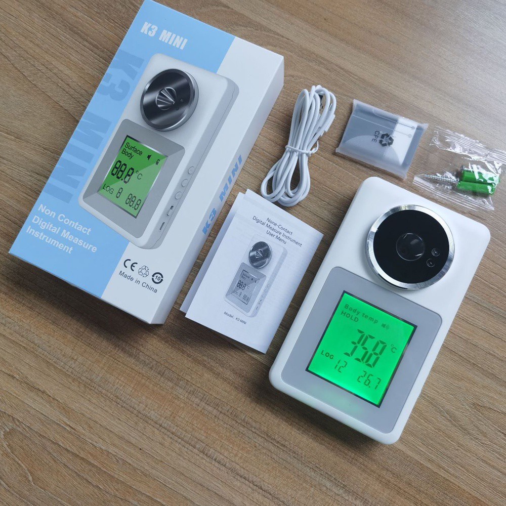【Ready Stock】 Wall-Mounted Thermometer NonContact Infrared Automatic Sensor Body Digital Temperature Scanner with Fever Alarm 【queen2019】