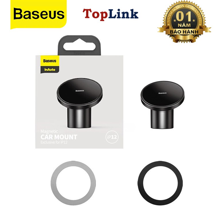 Đế Giữ Điện Thoại Nam Châm Gắn Trong Ô Tô Baseus Magnetic Car Mount Gắn Taplo Hoặc Cửa Gió Cho Iphone 12 - TopLink