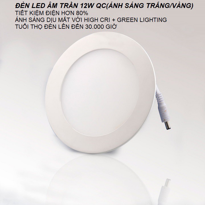 [GIÁ HỦY DIỆT] BỘ ĐÈN LED ÂM TRẦN 6W - 9W - 12W - 18w (ÁNH SÁNG TRẮNG HOẶC VÀNG)