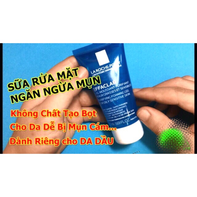 SAMPLE 5 GÓI -GEL RỬA MẶT DA DẦU EFACLAR LaRoche-Posay ( CHÍNH HÃNG)