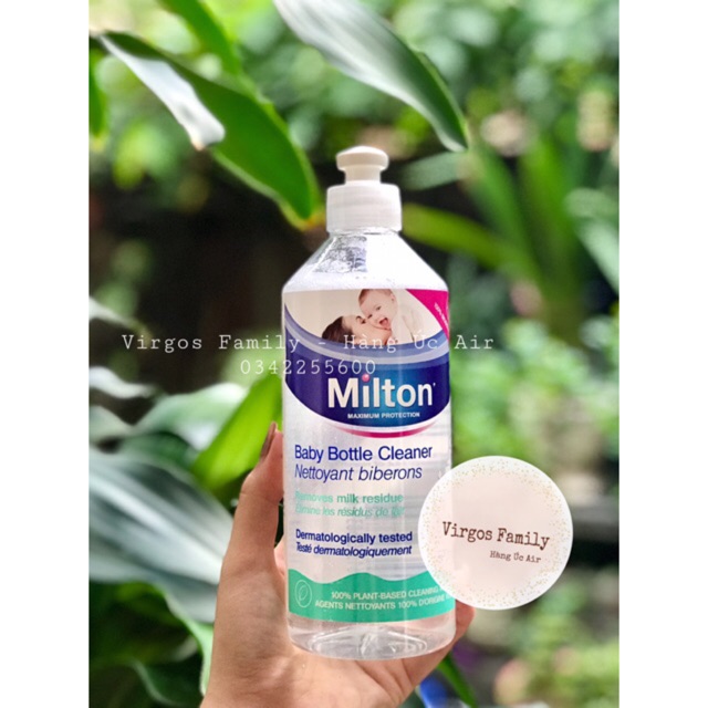 Nước rửa bình cho bé Milton 500ml