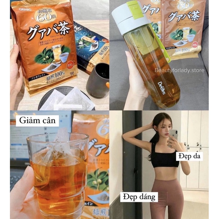 TRÀ ỔI HỖ TRỢ GIẢM CÂN ORIHIRO GUAVA TEA NHẬT BẢN 60 GÓI