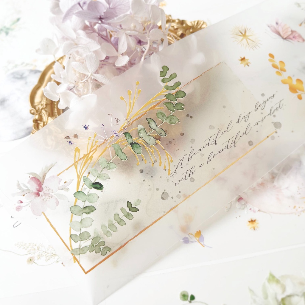 Chiết lẻ chu kỳ 165cm cuộn Floral Moon by Journal Pages