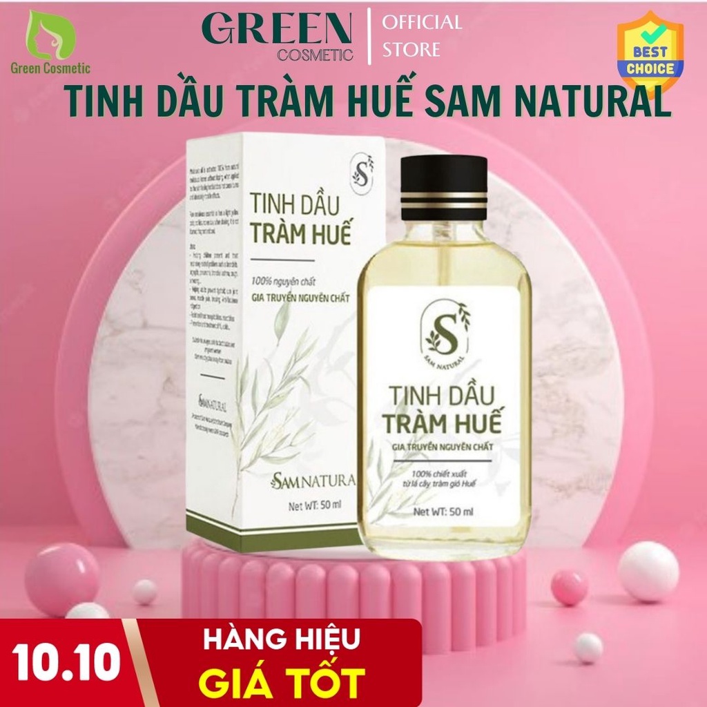 Sam Natural 50ml - tinh chất từ cây tràm gió, đuổi muỗi và giữ ấm