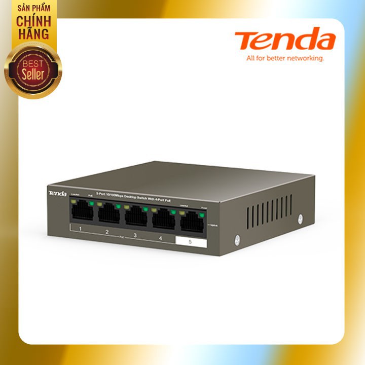 Bộ chia Tenda Switch 5 Port POE 1105P - dành cho Camera và CCTV