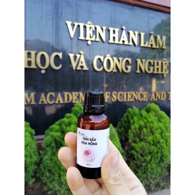 (Sỉ sll) Tinh dầu hoa Hồng 10ml-50ml nguyên chất 100% tự nhiên của Viện Hàn Lâm KHCNVN