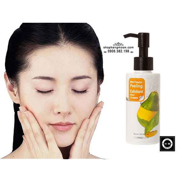 GEL TẨY TẾ BÀO CHẾT MẶT THE_FACE_SHOP_MILD_PAPAYA_PEELING 150ML NHẬP KHẨU CHÍNH HÃNG - 2810