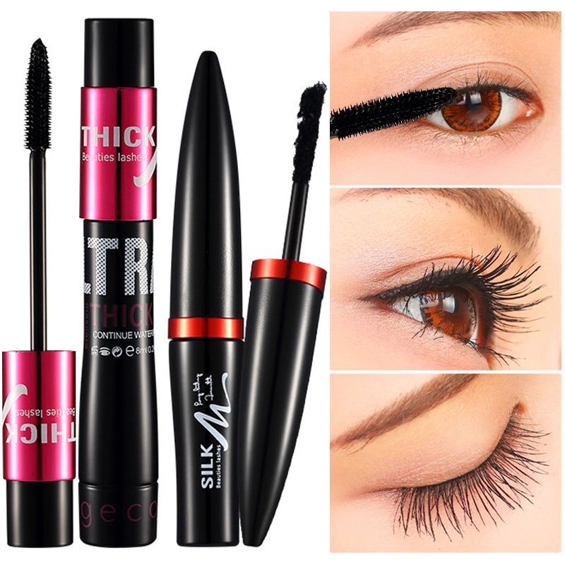 Bộ 2 chuốt mi Mascara dài và dày mi Gecomo Thick&amp;Long (10ml và 1.5ml)