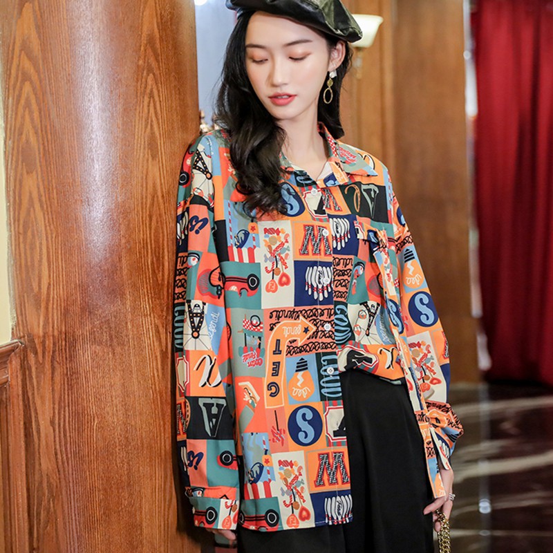 Áo kiểu dài tay phong cách Hàn Quốc cho nữ