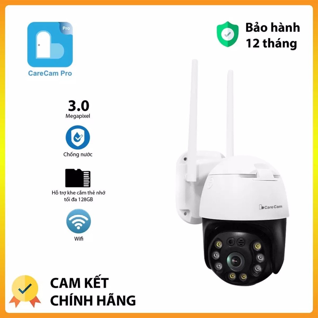 CAMERA PTZ YOOSEE 2.0MP/ CareCam PTZ  2.0MP Hãng/ Carecam PTZ 3.0MP Hãng,  NGOÀI TRỜI XOAY 360 - QUAY ĐÊM CÓ MÀU