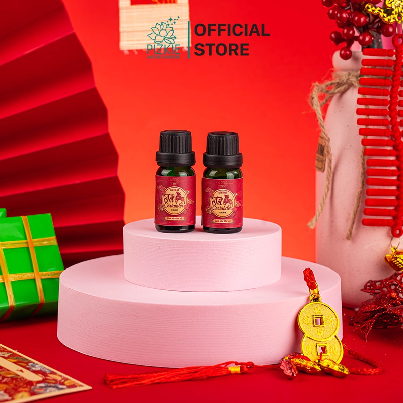 Tinh Dầu Mùi Già Tết CORIANDER ESSENTIAL OIL Pizkie 10ml