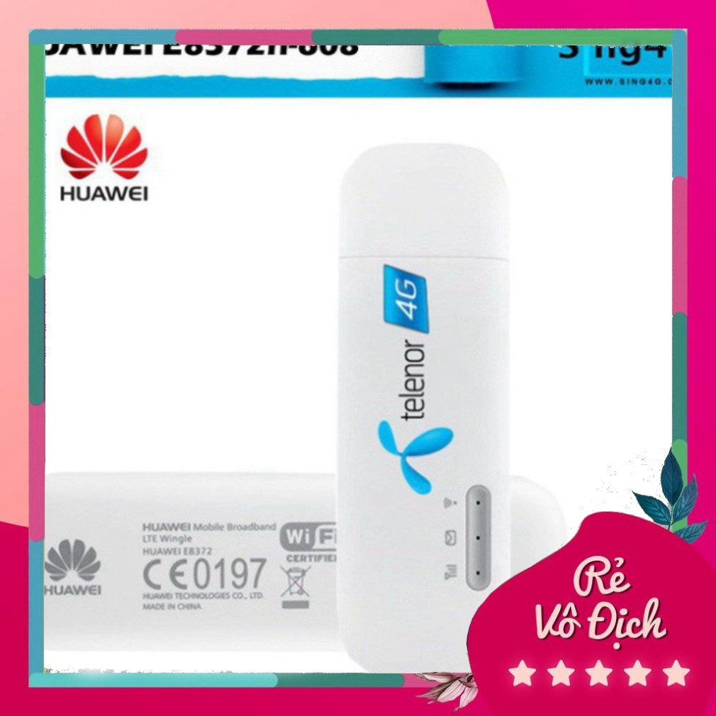 RẺ VÔ ĐỊCH CHÍNH HÃNGUsb phát wifi chuẩn 4g LTe huawei E8372 tốc độ cao , dùng đa mạng RẺ VÔ ĐỊCH