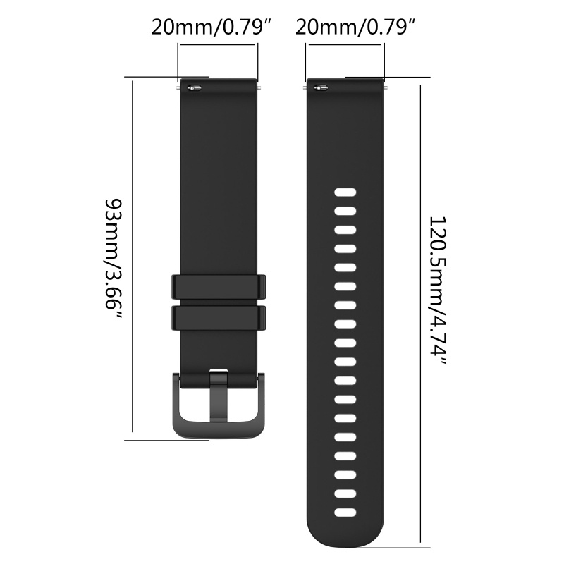 Dây Đeo Silicone 20mm Chống Nước Và Mồ Hôi Cho Đồng Hồ Galaxy Watch 4 Classic 42/46mm