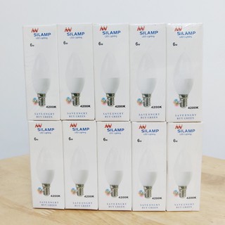 Combo 10 bóng đèn led Búp C37 6W E14