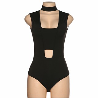 Bodysuit thun đen