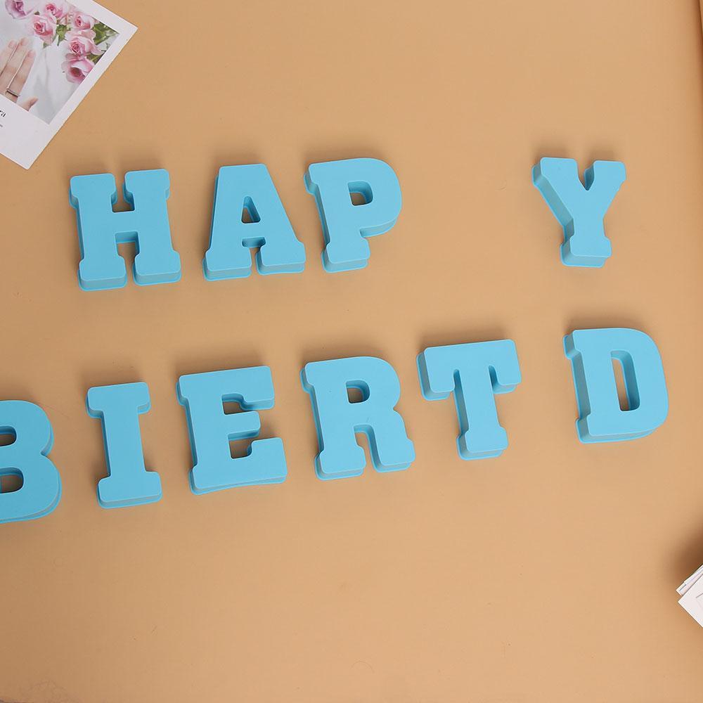 JANE Khuôn Silicone Làm Bánh Hình Chữ Happy Birthday