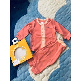 [Lecoon] Bộ  cổ nẹp cúc giữa cho bé