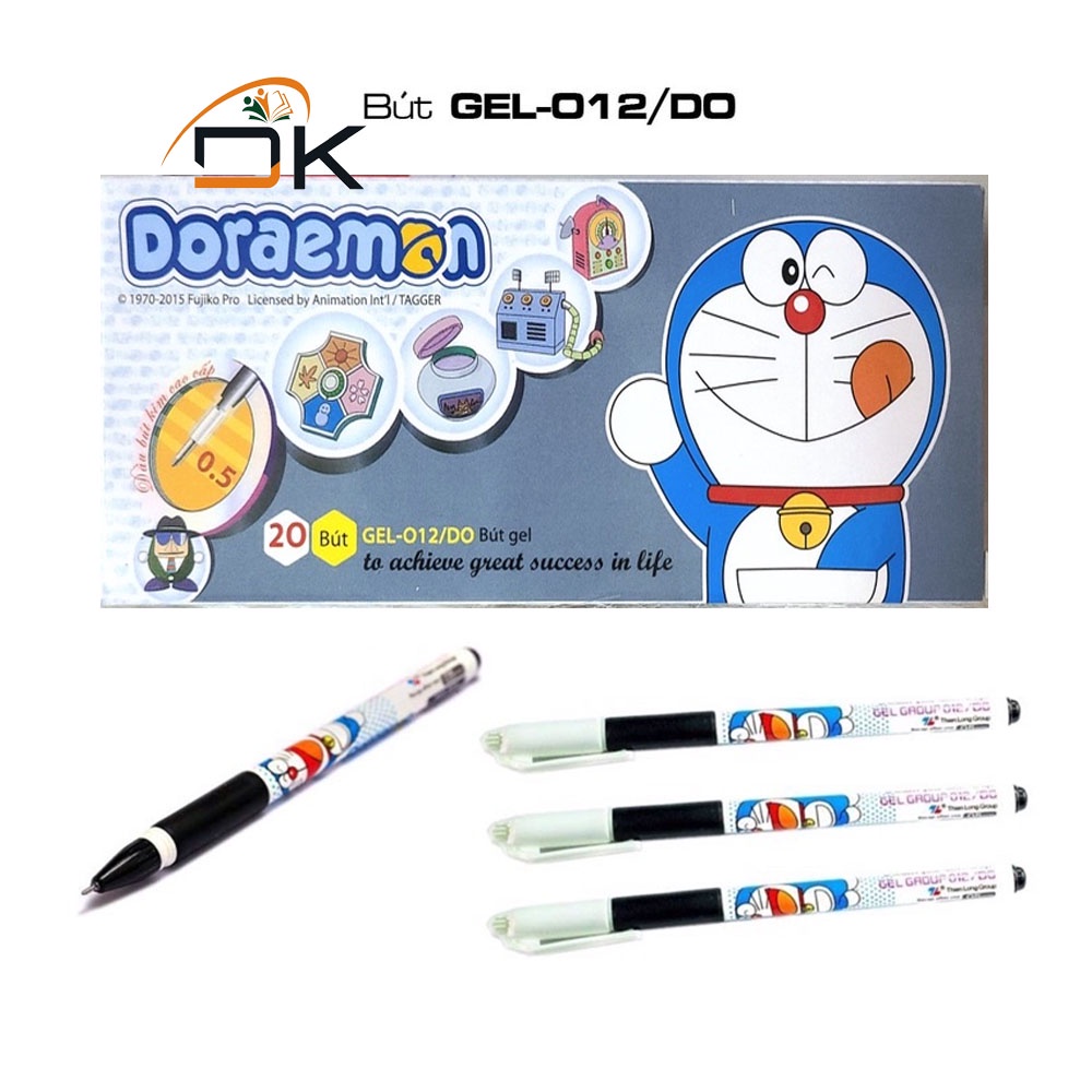 Bút Gel Thiên Long 012/Doraemon - DKVPP.Store/Bút bi nước ngòi 0,5mm mực Xanh, Đen, Đỏ, Tím - Hàng chính hãng, giá tốt