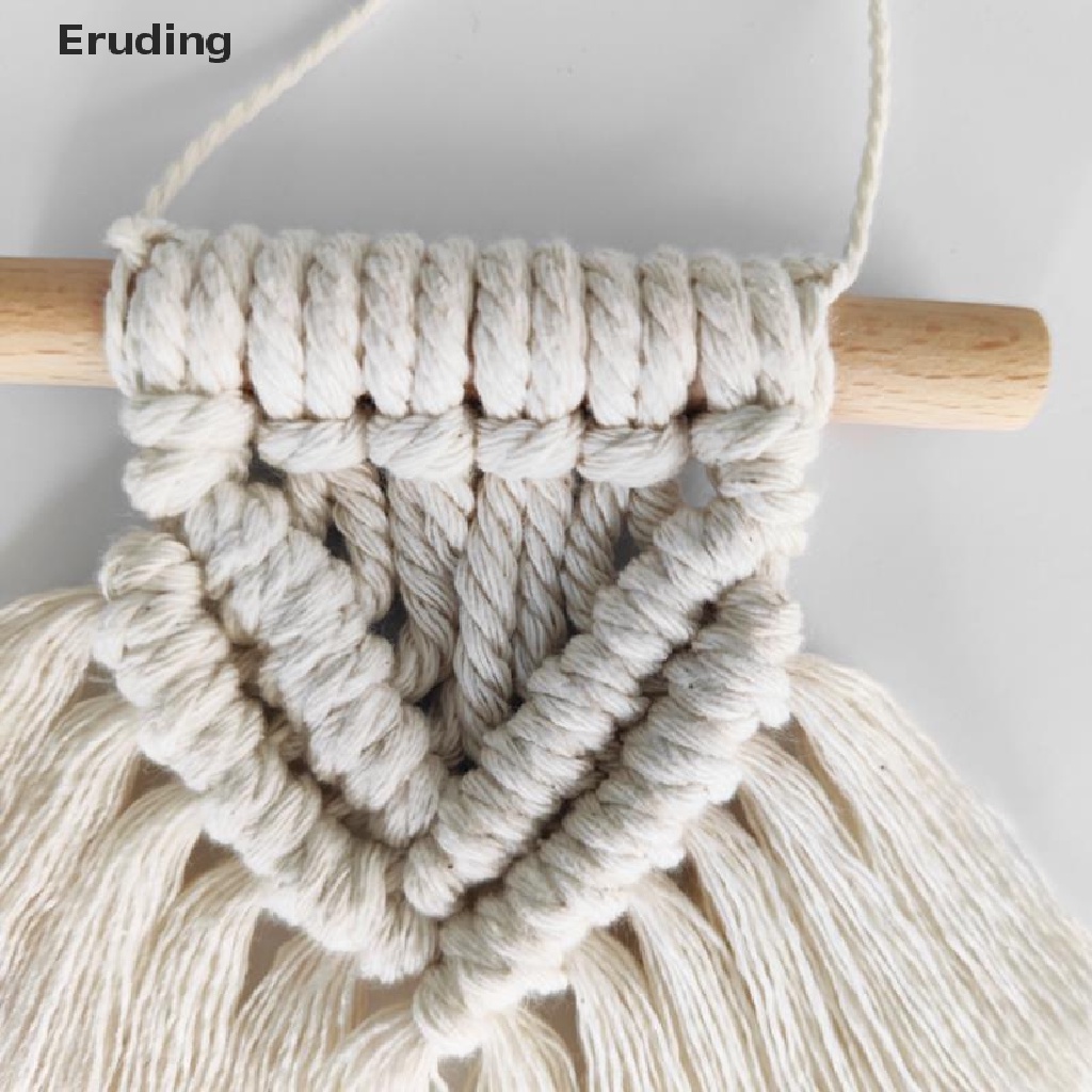 [Eruding] Thảm Macrame Đan Tay Tua Rua Treo Trang Trí Phong Cách Bohemia