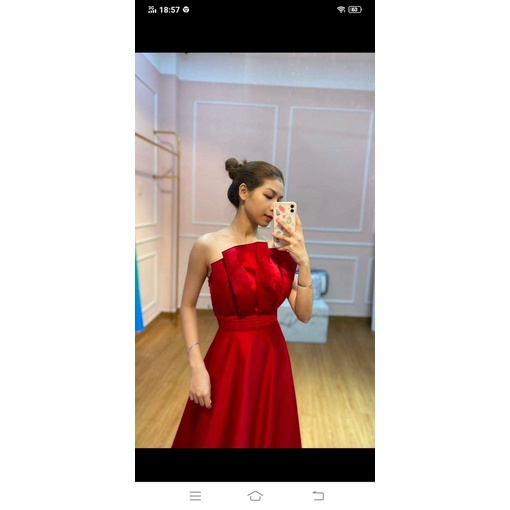 ĐẦM MAXI MẶC CƯỚI XẾP LY NGỰC full size : S/M/L( hàng có sẳn)