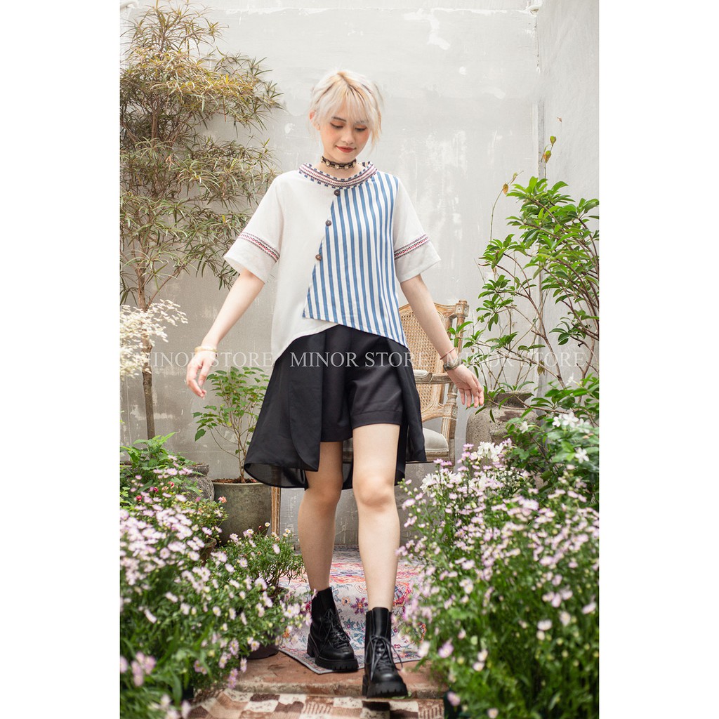 ÁO SƠ MI KIỂU PHỐI REN [MINOR IRENE] | BigBuy360 - bigbuy360.vn