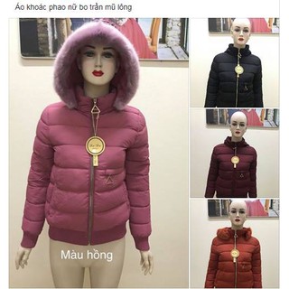 Áo khoác phao nữ (mũ lông tháo rời) - Loại 1