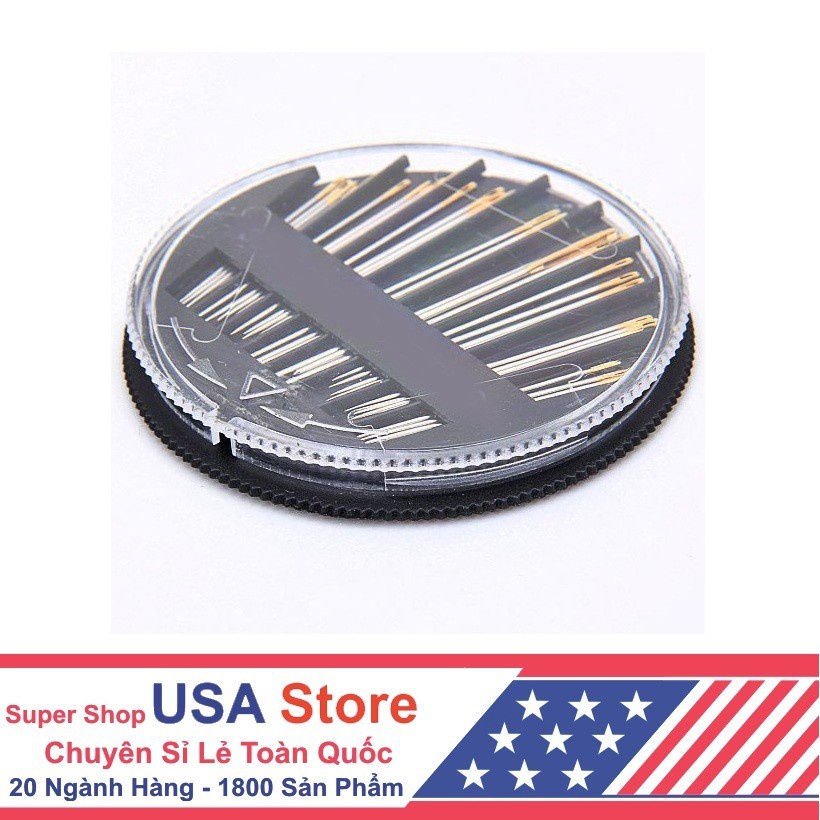 Set 30 Kim Khâu May Vá Đủ Size Thép Loại 1 (Hộp Đen Xoay)