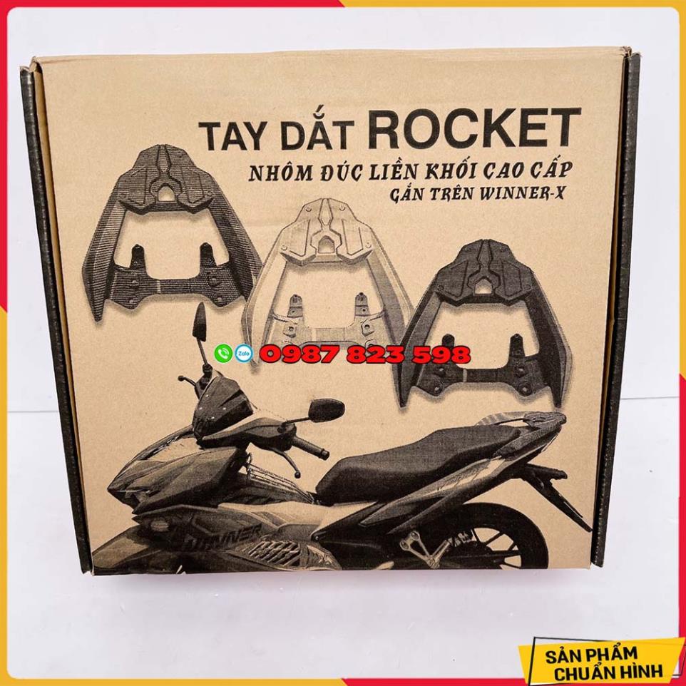 ✅ Tay Dắt Winner X 2019 - 2022 (Winner  X V2,Winner X V3) Đúc Gang Nguyên Khối Mẫu Rocket - Full Box ✅