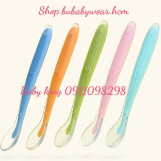 Thìa / muỗng ăn dặm silicon cán dài