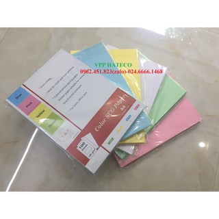 Giấy bìa màu A4 và A3 TT Thái Lan - bìa cứng đóng sổ sách -  định lượng 160gsm