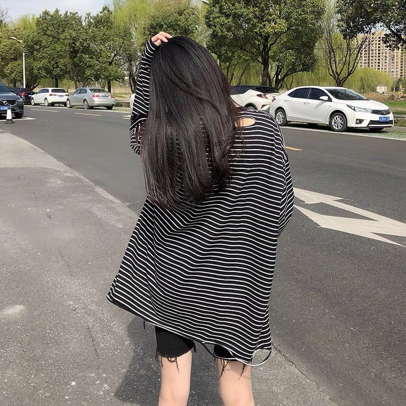 ODER_Áo Kẻ Sọc RETRO Phong Cách Hàn Quốc | BigBuy360 - bigbuy360.vn