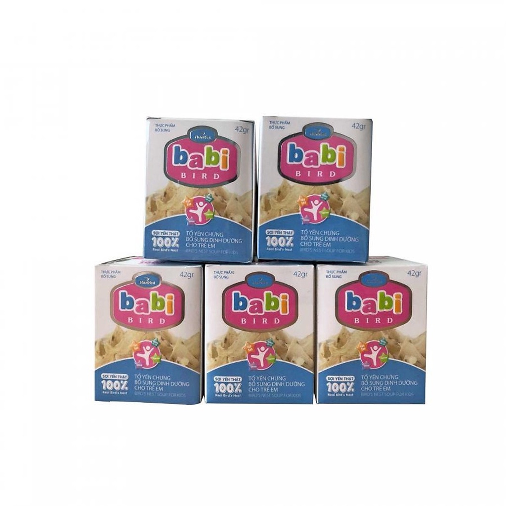 {Tặng 1 Hũ cùng loại } Combo 5 hũ Yến sào Baby Kids của Nutrinest- 100% yến thật