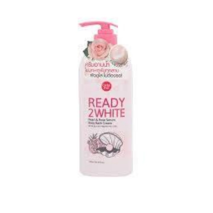 Sữa tắm trắng da Ngọc trai & Hoa hồng Cathy Doll Ready 2 White Pearl & Rose Serum Body Bath Cream 500ml