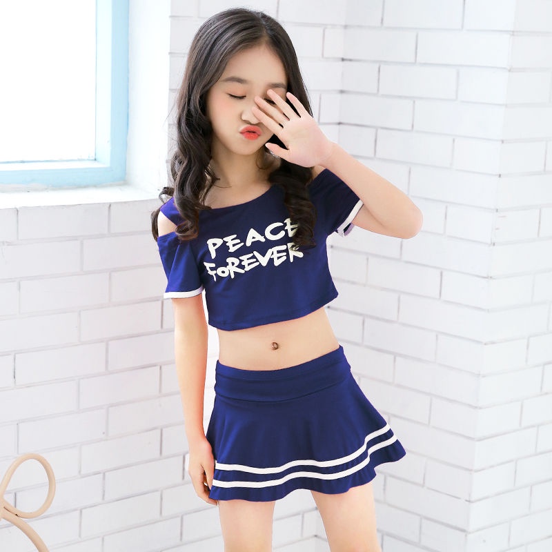 Bộ Đồ Bơi Dạng Váy Dễ Thương Dành Cho Bé Gái Trung Niên