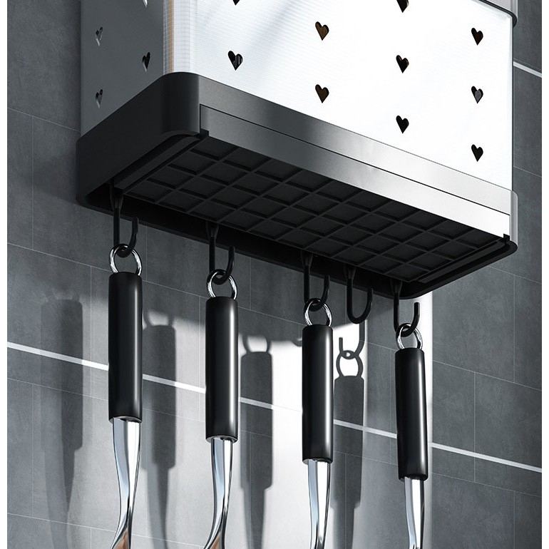 Ống đũa inox 304 ống đựng đũa muỗng treo tường hộp đựng đũa 3 ngăn💖 Freeship 💖 Đồ gia dụng decor gian bếp siêu sang HDI | BigBuy360 - bigbuy360.vn