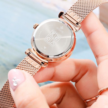 Đồng hồ nữ JULIUS JA-728 dây thép | Julius Official