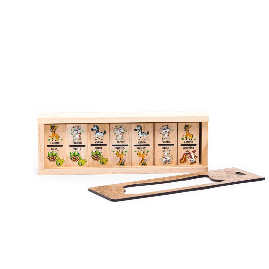 Bộ domino các loài động vật cho bé sáng tạo và chơi logic