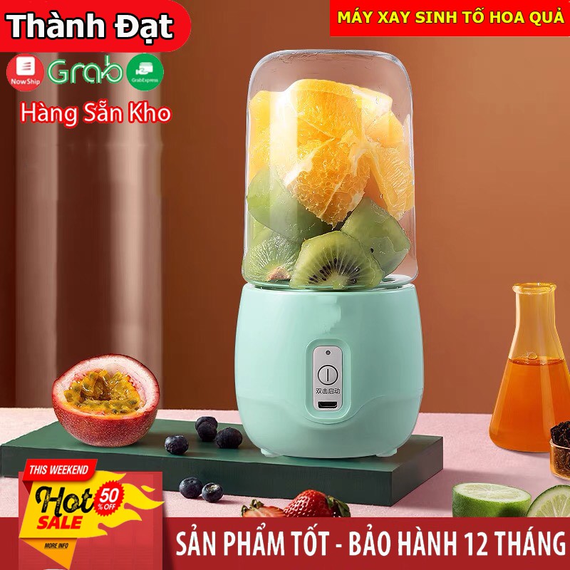 Máy xay sinh tố 6 lưỡi cầm tay mini sạc bằng pin  mẫu mới 2021