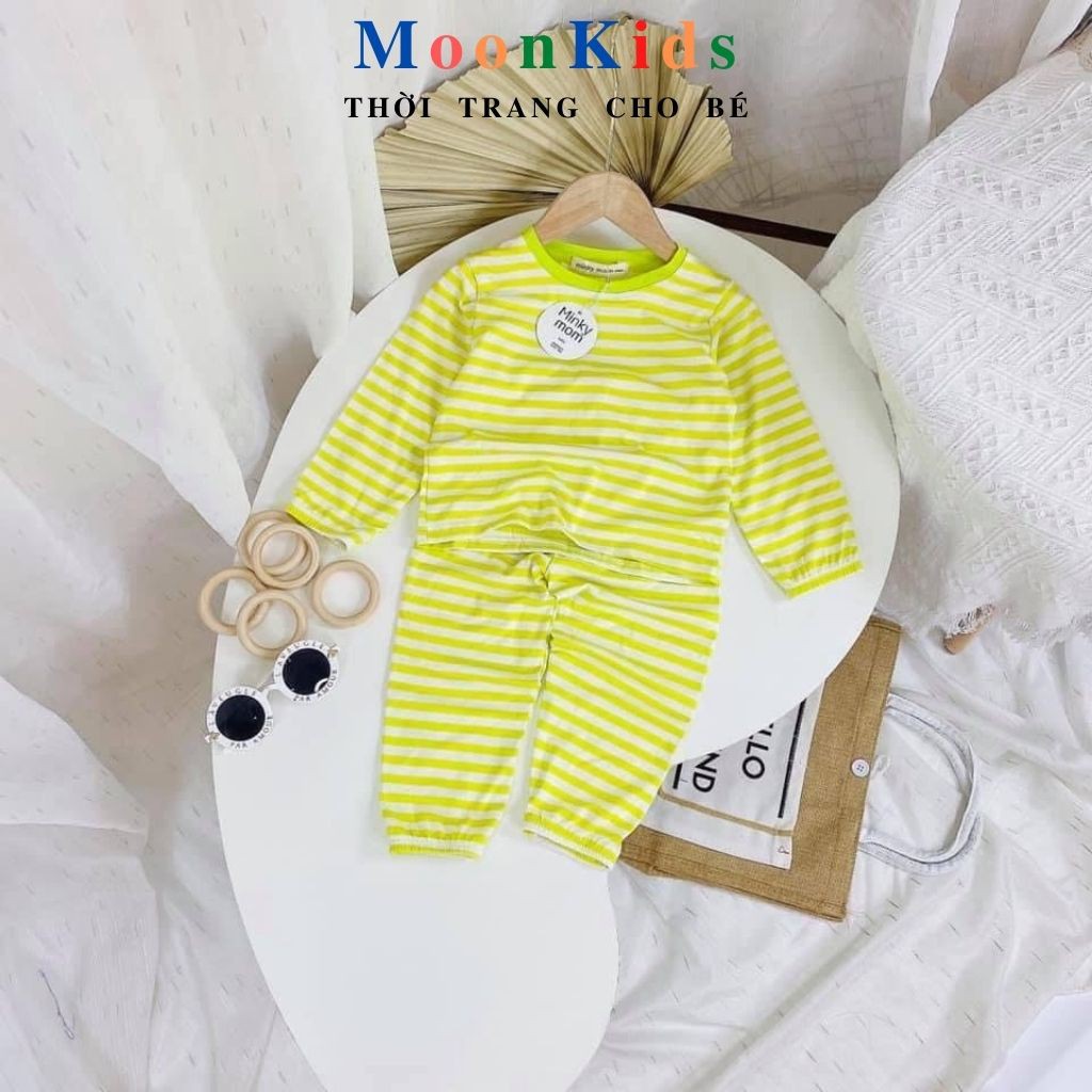 Bộ MINKY MOM Dài TayBộ dài tay cho bé,COTTON100% nhận hàng ưng ý ngay,bé trai bé gái 6-19kg!!