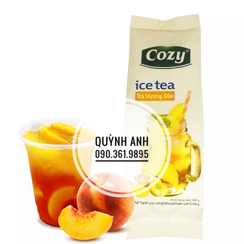 Trà Cozy đào hoà tan gói 400gr