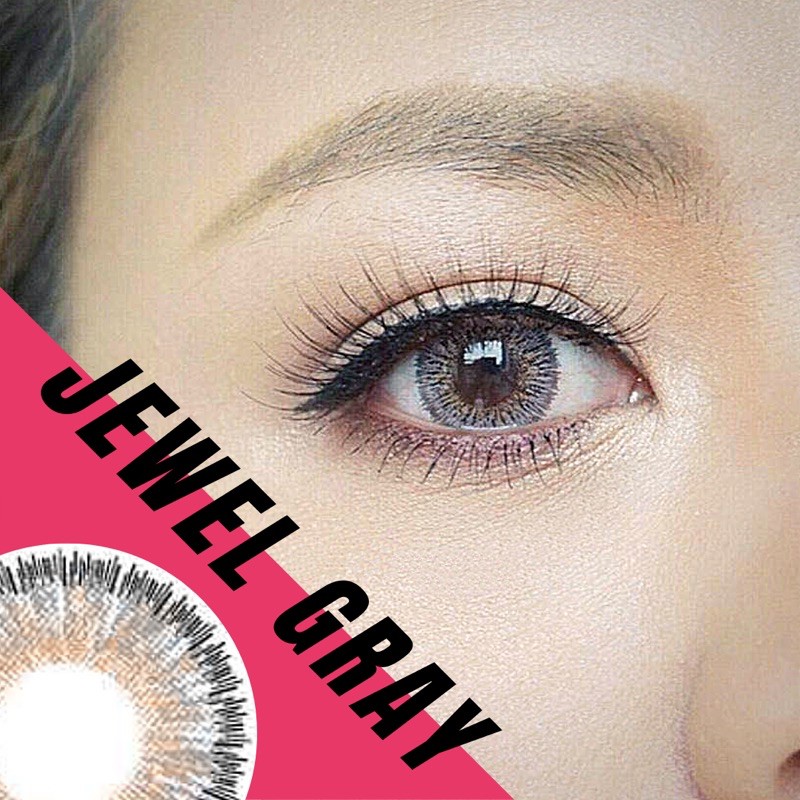 Kính áp tròng QUỲNH LENS jewel gray 0-6 độ