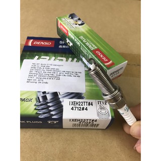 Bộ 04 Bugi Iridium Denso IXEH20TT/ IXEH22TT cao cấp cho Vios đời cao, Mazda 2, Mazda 3, Mazda 6, Altis mới