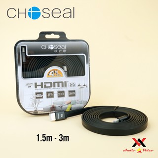 Dây Cáp HDMI Choseal 2.0/4K Chính Hãng Cao Cấp Loại Dẹt Dài 1.5m, 1.8m, 3m, 5m, 10m Dùng Cho TV/Máy Chiếu/PlayStation