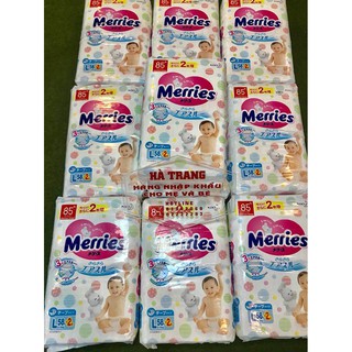 Bỉm Merries Nội địa dán size L50+2 miếng (9-14kg)