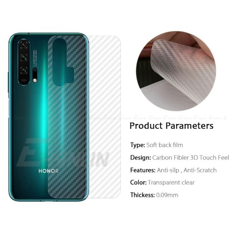 Miếng Dán Sợi Carbon Chống Trầy Cho Mặt Sau Xe Samsung J7 Prime Garskin