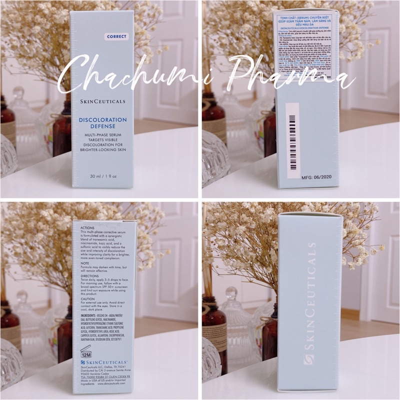 Serum trắng da chống lão hoá skinceuticals discoloration defense 30ml