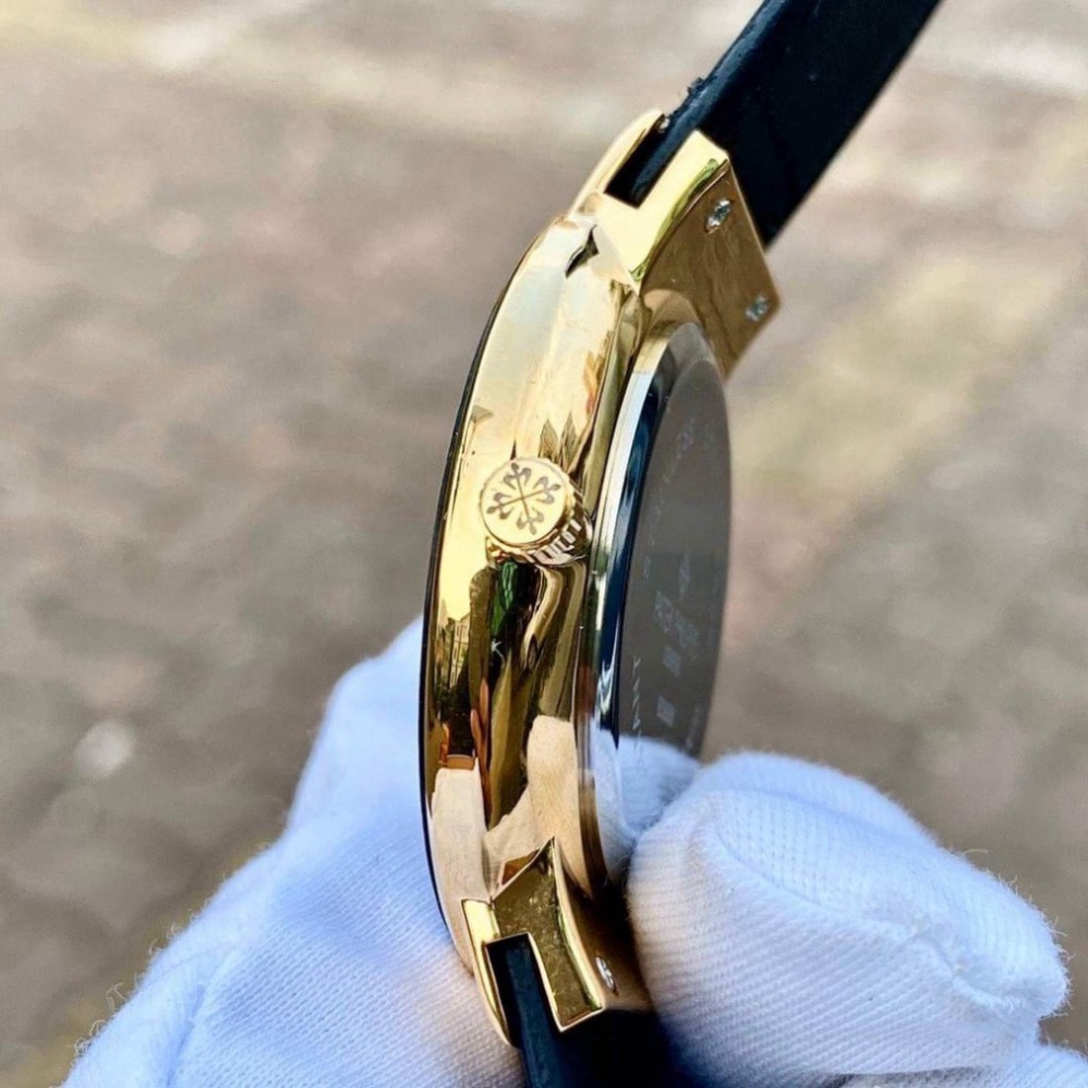 Đồng hồ Nam patek philip dây da, kim rốn đẳng cấp, khóa cài khắc logo thương hiệu patek, hàng cao cấp có bảo hành.