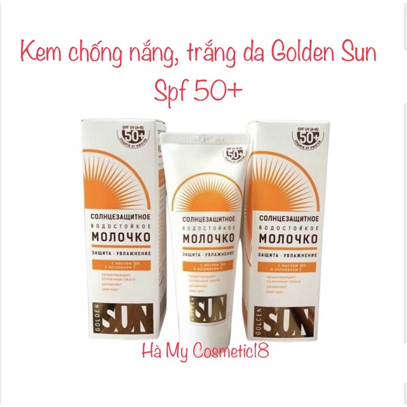 Kem chống nắng, trắng da Golden Sun Spf 50+