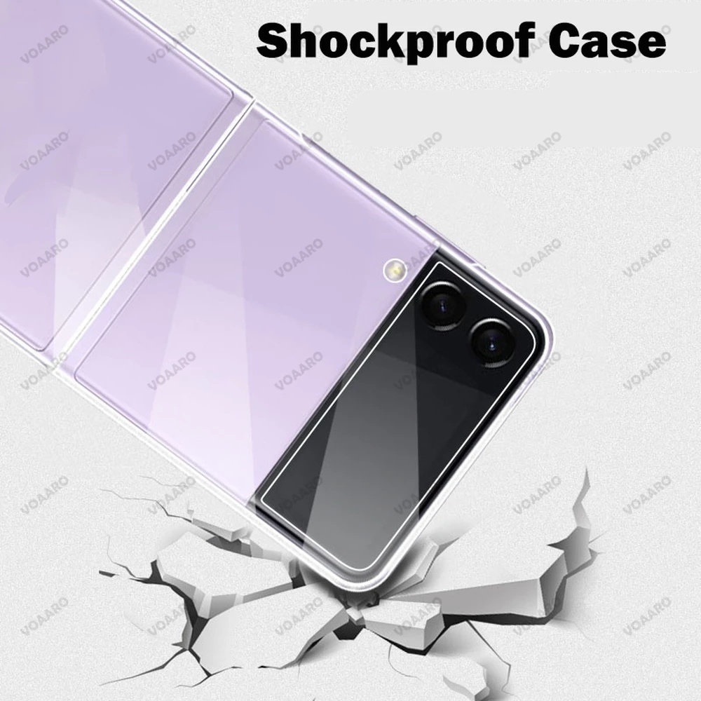 Ốp điện thoại ôm khít máy có độ trong suốt cao cho Samsung Galaxy Z Flip 3 5G Z Fold 3 Z Flip
