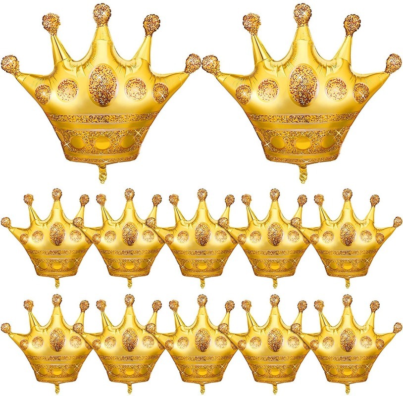 Bong Bóng Nhôm Hình Vương Miện Trang Trí Tiệc